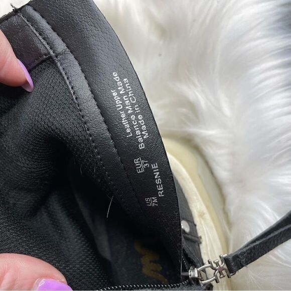 sam Edelman Pebble Leather Resnie High Top Combat Boots 7 - Picture 7 of 8